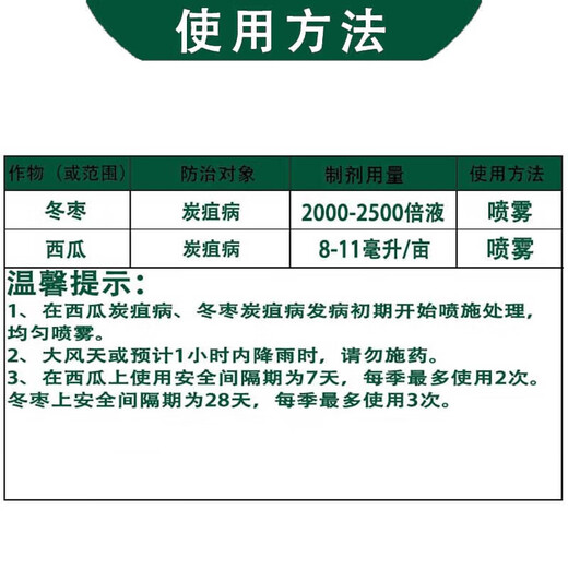 Hulian Plant Protection 40% Prochloraz Water Emulsion Winter Date Watermelon Anthracnose Pesticide Fungicide 1000g*1 Bottle