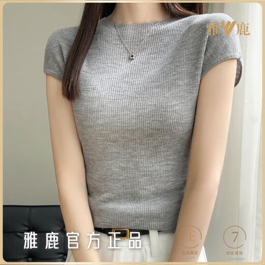 Yalu Soft and Glutiner Malfleneck Pull Sweater à manches courtes en 2025 Nouveau printemps et automne Top Slim Sweve Base Shirt Inner Couche Camel S