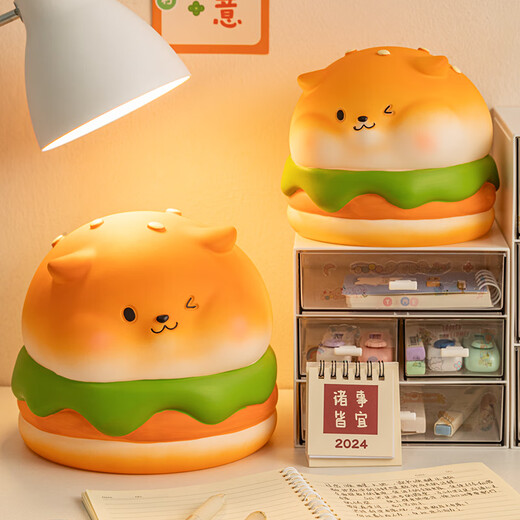 Piggy Bank Ornamente kreativer süßer Welpe 2025 Neues Modell tritt nur ein und lässt nicht erwachsene Kinder Jungen und Mädchen Einsparungen Brotpaplergröße [Octopus yaki]