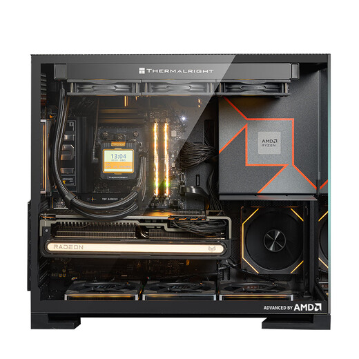 AMD Ryzen R7 9800X3D host assembly computer RTX5080 RX9070XT graphics card live e-sports design desktop computer host DIY assembly machine Ryzen 7 9800X3D+RTX5070 host丨with three host kits