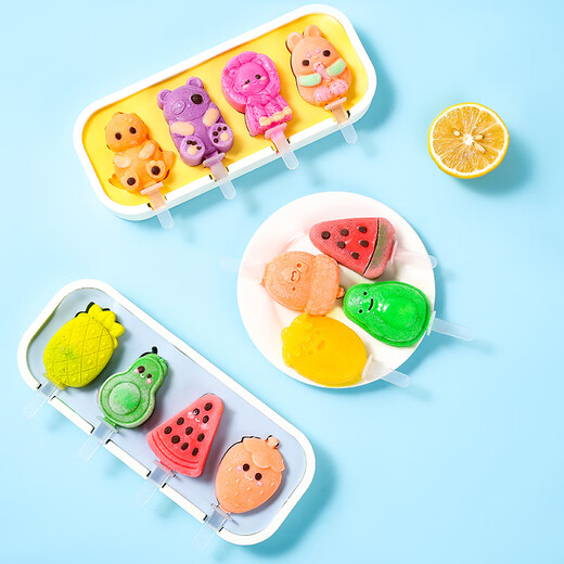 Baiji ice cream mold silicone food grade children's ice cream mold ice cube sorbet popsicle popsicle ice cream