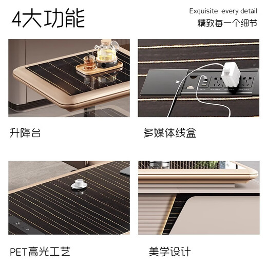 Ancient dynasty lifting boss desk office desk and chair combination simple modern president desk leadership office furniture manager executive desk customized consultation customer service