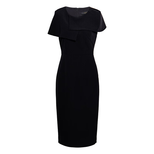 ROEYSHOUSE ROYSHOUSE Elegant Slim Dress Women's 2025 Summer New Design Sex Skirt 12003 Black M