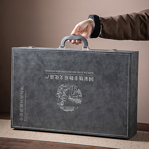 Haofeng 2025 new complete set of Ru kiln tea set household tea making set full set of tea pots and cups to send as souvenirs