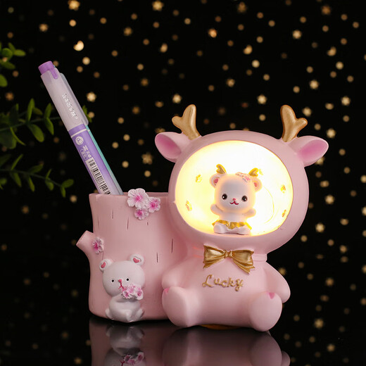 Cartoon Crown Rabbit Pen Downlight Office Desktop Dekoration Ornament Urlaub Geschenk 1049-12 Lollipop Sternhülle Sternlicht