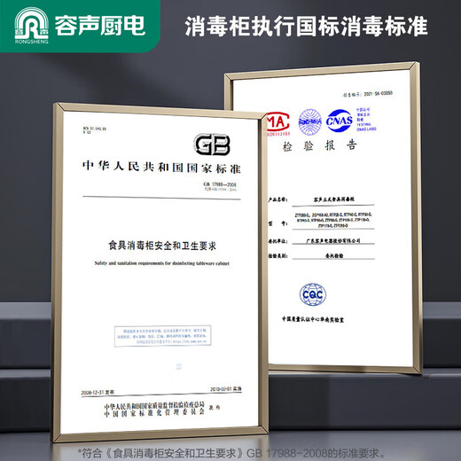 容声消毒柜台式家用大容量厨房碗筷立式消毒碗柜高温二星级【国家补贴】138-RQ230(A)