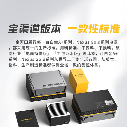 金河田（Golden field）白金A+850W 全白版ATX3.1电脑电源白金认证/全日系电容/12V2*6/稳压5070ti 9070xt显卡/软压纹线