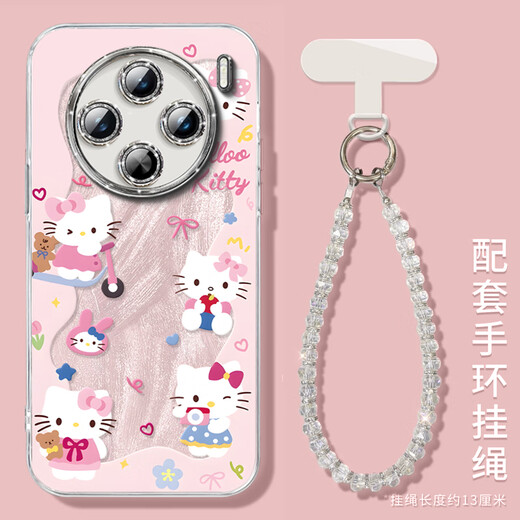 Jiwangma vivox200s mobile phone case full-inclusive lens film KT cat suitable for vivox200 mobile phone case vivox100pro new ultra series X90s protection x70 set vi [NM15685 donut KT cat] comes with plating flash powder lens film full viv