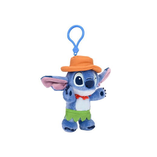 Disney (Disney) Stitch Dance Summer Pendant Doll Pollush Toy Tet Stitch Boy and Girl Birthday Gift Schoolbag sac Keychain