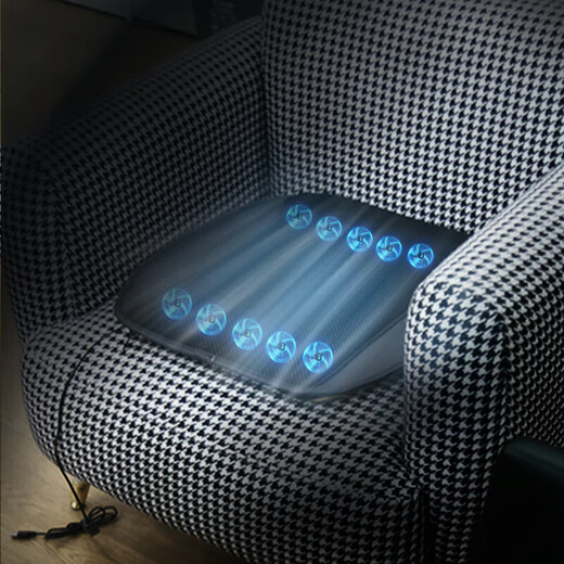 Summer car office fan seat cushion square mat ice mat home car student cooling mat office sofa seat pet mat 5V5 fan