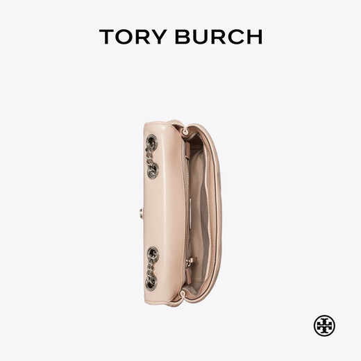 Tory Burch汤丽柏琦【七夕礼物】 KIRA 小号菱格纹斜挎绗缝肩背包女包154706 淡粉色 653 OS