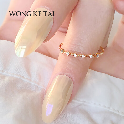 Chili diamond ring 18k gold ring rose gold diamond ring color gold ring female proposal wedding ring 18k rose gold diamond ring size 12