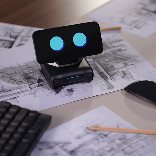 
LOOIROBOT robot Desktop voice interaction companion electronic machine dog AI intelligent bionic behavior system Learning memory face recognition gesture perception mobile phone magnetic linkage Black (screen-free)