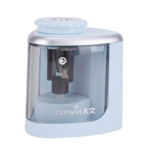 Astronomie; Zehn-Wintenwin Electric Bencil Spitzer kreativer Pilzkopf Kinderschreibbild Halbautomatische Penerschärfen-Maschine TW8005 Batterie. Blau TW8005 - Englisch Tenwin