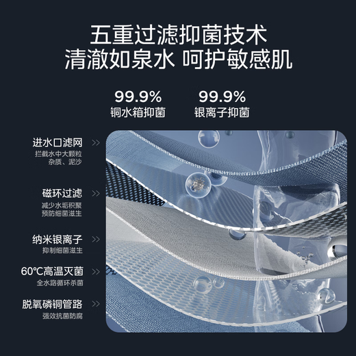 Midea 16-liter gas water heater, natural gas energy saving, 15% discount on state subsidy, smart constant temperature, low water pressure start, quick heating JSQ30-MK1S