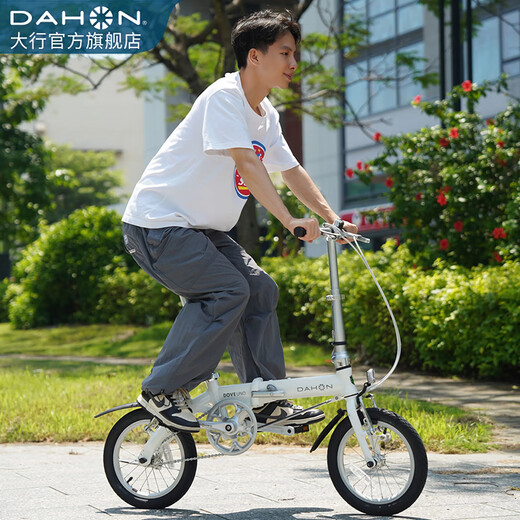 DAHON 412 folding bicycle 14-inch single-speed ultra-light mini aluminum alloy student adult bicycle BYA412 white
