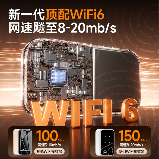 WFWQ La máquina Huawei es adecuada para 5G Gigabit portátil WiFi6 conmutación de tres redes de alto tráfico a nivel nacional tráfico inalámbrico móvil universal sin tarjeta tráfico ilimitado enrutador de banda ancha para automóvil 2025 versión mejorada WiFi6 portátil conmutación de tres redes a voluntad