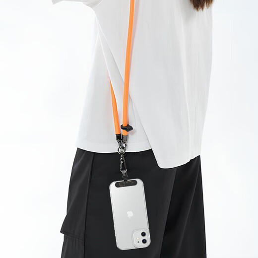 Umipa Cartoon Cute Mobile Phone Lanyard Metal Clip Light Thin Stainless Steel 3D Rotating Connector Strong No Top Shell Gasket 360 Degree Rotation Silver 1 Cartoon KT Cat