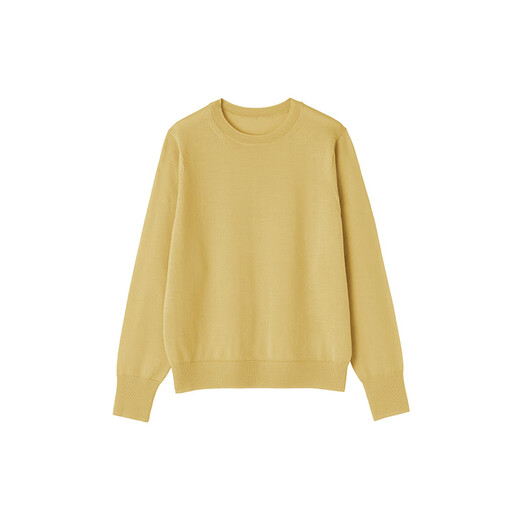 Suéter de cuello redondo lavable para mujeres de Muji para mujeres para suéter de punto de punto para mujeres durante 25 años en otoño nuevos productos para mujeres Ropa de mujer XL (165/92a)