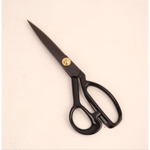 Wang Wuquan scissors, tailoring, sewing scissors, forged cutting, clothing scissors, household 9-inch 12-inch black steel rust-proof Wang Wuquan 4201-H/L rust-proof 12-inch yarn scissors wooden ruler