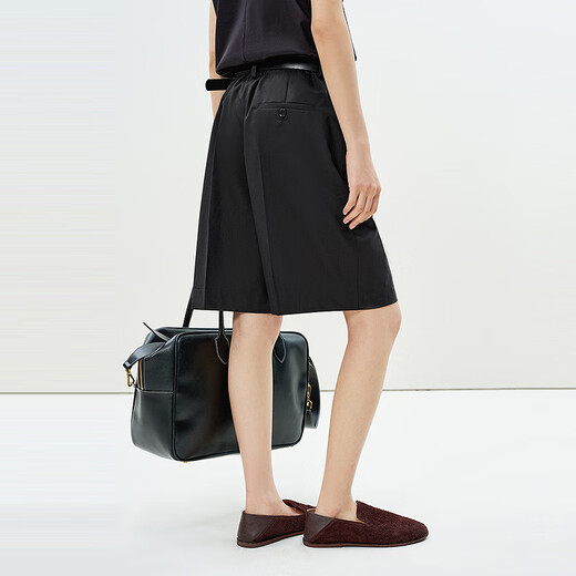 
LESS Fashionable Casual Mid-Pants 2P4E12370zx Black S