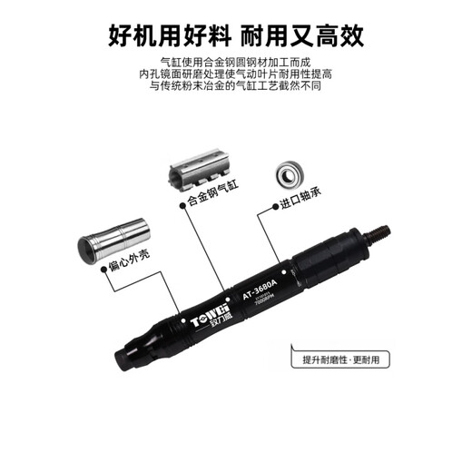 Dedicado a la máquina de molienda neumática Wei Heavy de molienda industrial Pen Penón de lápiz Neumático Molte de moldeo de lápiz Pedro de moldeo borde de borde AT-6630 Edición actualizada 100 piezas