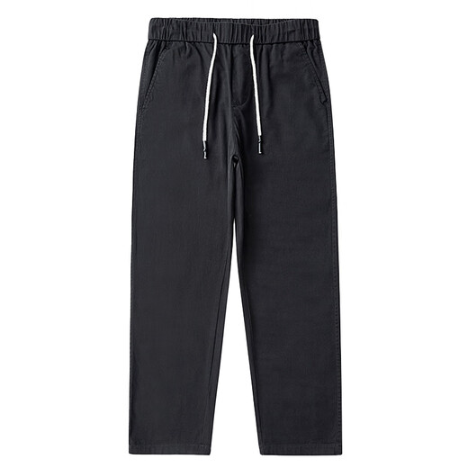Romon casual pants for men's summer thin 2025 new high-end trendy brand pure cotton sports loose straight cut pants for men 9904 dark gray L [30-31 size - weight 110-130Jin [Jin equals 0.5 kg]]