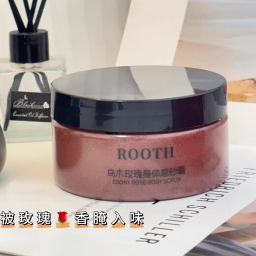 ROOTH Rose SPA Body Scrub Shower Gel Full Body Smooth Exfoliating Chicken Skin Deep Cleansing ROOTH Rose Body Scrub (250g) 2 boxes