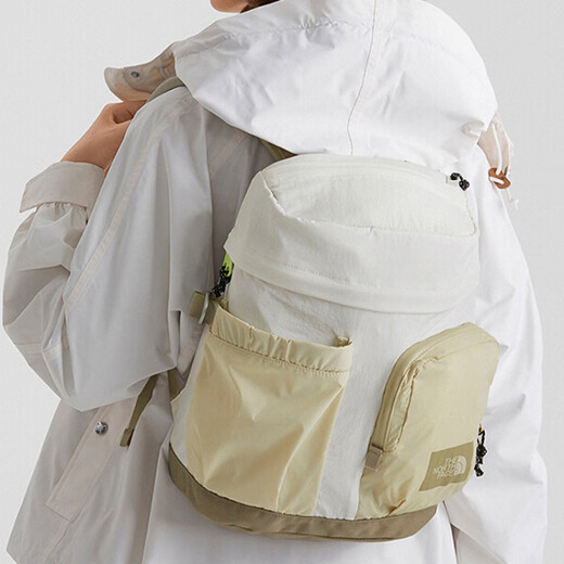 North Face Mountain 18L Pruisible Storage en nylon Sac à dos Sac à dos Small Men and Women Couples de même style Blanc Small