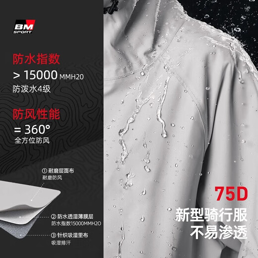 Recruiting motorcycle raincoat and rain pants suit, full-body anti-rainstorm special split take-out rider waterproof cycling suit for men