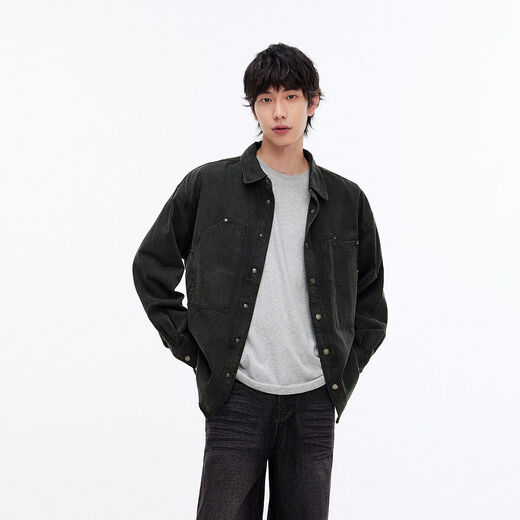 Semir chemise à manches longues hommes rétro veste en jean automne vêtements de travail amples haut à la mode et polyvalent 107524105101