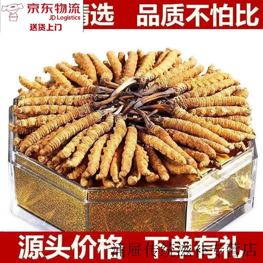 北京同仁堂【黑色星期五】冬虫夏草虫草正宗滋补养生自用王头期新鲜干货 一支装
