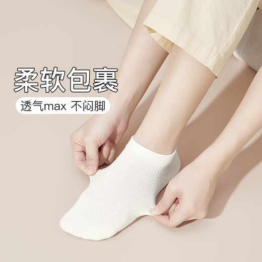 
Fenten Women's Socks Breathable Cotton Socks 6 Pair Pack 2025 New Socks Not Easy to Fall and Skin-Friendly Casual Socks