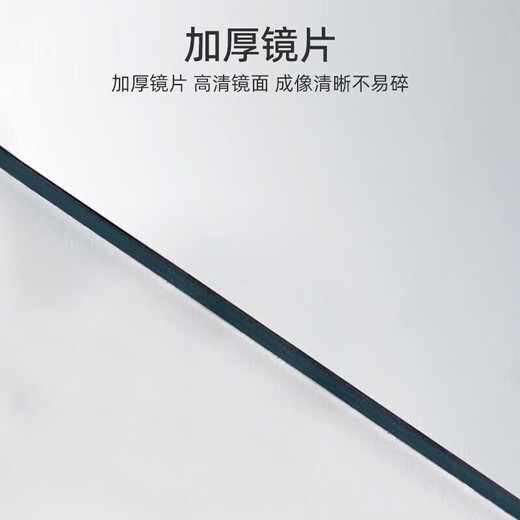 穿衣镜全身落地镜试衣镜家用防爆壁挂衣帽间铝合金网红大镜子 经典黑【150*40】壁挂+落地
