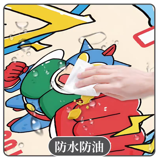 长款鼠标垫蜡笔小新超大号电脑桌垫高颜值键盘垫耐脏可水洗学 ZZ2694/小新 [57cm*33cm厚4mm]