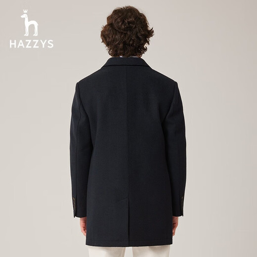 HAZZYS Men's Autumn Woolen Coat Commuting Wool Knitted Coat Men's ABSZH0ADH22