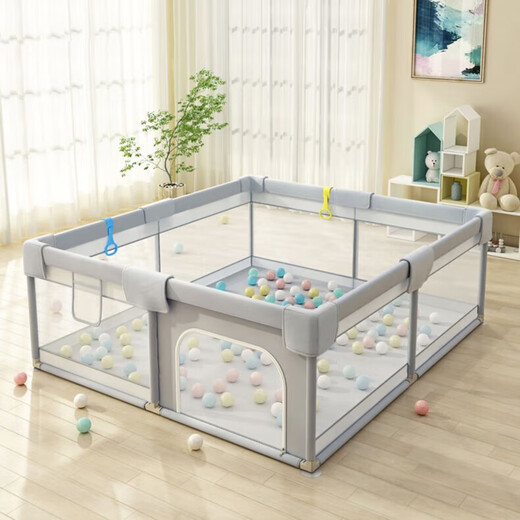 Baozhixuan Climbing Pad Baby Fence Children with Climbing Pad Guardrail Baby Living Room Game Home Indoor Paradise 1cm Climbing Pad + Fence (1.8*1.5m) + 60 Balls