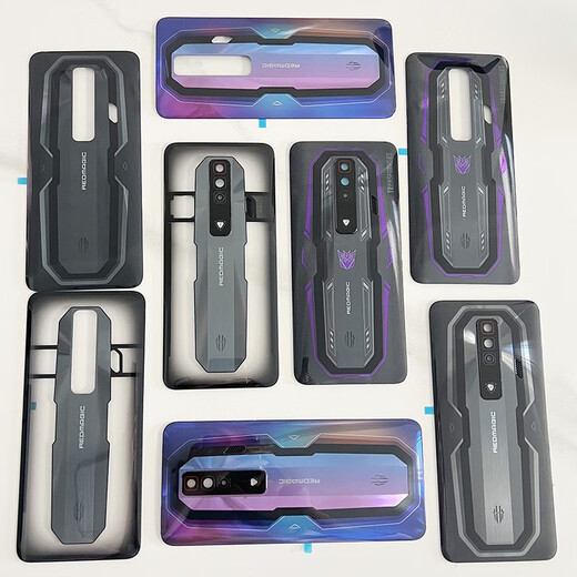 之宋适用于努比亚红魔7NX679J7S后盖玻璃手机后壳外壳电池背盖 红魔7后盖氘锋透明带镜片 配工 外壳