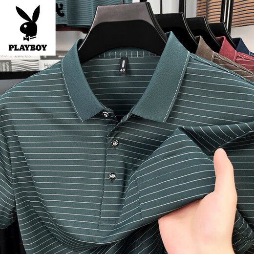 Playboy (Playboy) Легкая роскошная летняя футболка с короткими рукавами с короткими рукавами.