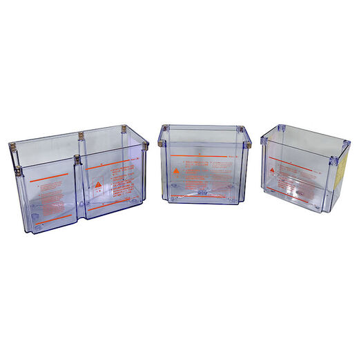 Helian Hongyi Schmierölpumpe Öltank Ölkasten transparente Ölkautgummistank Wassertank Kunststoff Hülle Tasse Bodschale Behälter Kiste Pumpe Hülle Zubehör 6-Loch-Öltanklochabstand 248125