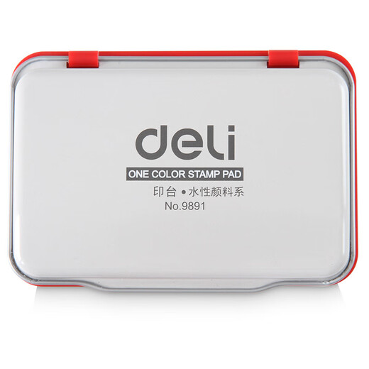 
Deli Square Quick Dry Ink Clear Imprint Red Second Dry Wholesale 1 Printing Platform - Red [Deli 9891]