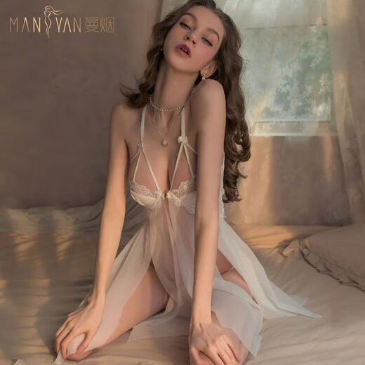 Sexy und interessanter Pyjamas Heißer Anzug großer Größe Uniform Unterwäsche 9273 Weißstahlschnallen Nachthemd, durchschnittliche Größe empfohlenes Gewicht 80-120 Jin [Jin entspricht 0,5 kg]