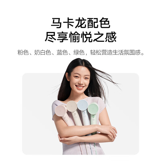 Mijia's blockbuster new product, high-speed hair dryer, Xiaomi official flagship store hair dryer, negative ion hair dryer, national subsidy for hair care, birthday gift for girlfriend, blue