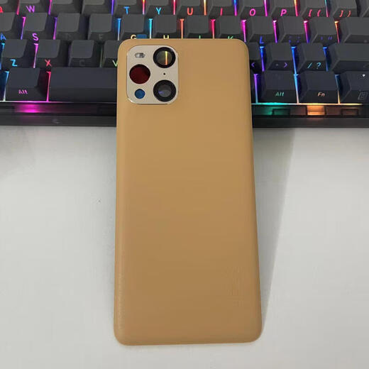 OPPO is suitable for Findx3 original back cover findx3pro mobile phone glass back case findx3 ceramic rear screen Find x3-x3pro universal back cover mirror black single rear