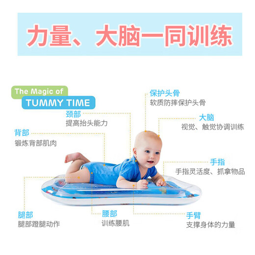 天启世纪宝宝学爬神器爬行婴儿引导玩具幼儿爬行垫训练玩具儿童健身6个月B 豪华款A50*60cm