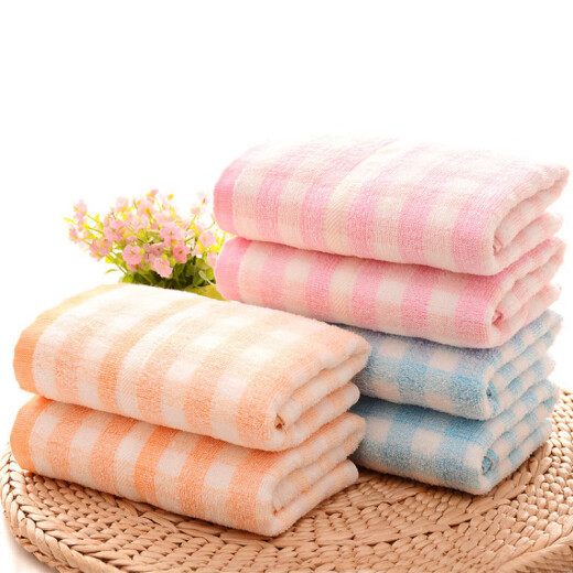 SI Jie Toalla de derretimiento de bote doble Shanghai Algodón puro Estilo delgado de los niños para adultos Agua de agua para niños para adultos Absorbente (1048) Estilo delgado sin estilo de piel para la piel del cabello 10 74x34cm