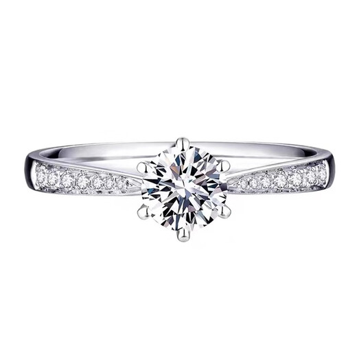 Pt950 platinum one carat moissanite diamond ring women's engagement ring for girlfriend's birthday and Valentine's Day gift. Star women's ring 50 points - light luxury model. You need to contact customer service/remark the circle number if you are closed.