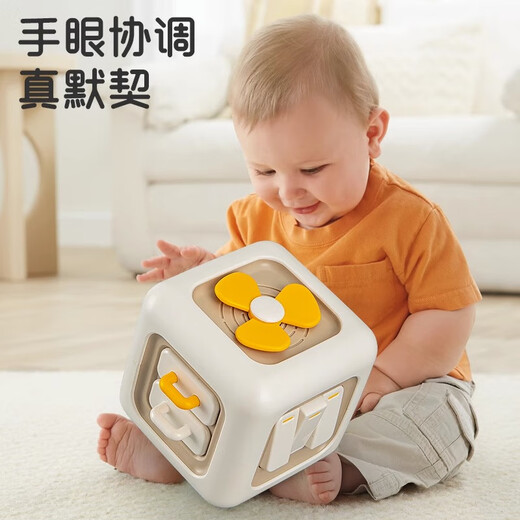 Coole Qirui Hexaaedrale Bildungsspielzeug Baby 0-1 Jahre alte 2 Baby frühe Bildung Montessori geschäftiger Ball 6-12 Monate oder mehr 3 Kinder Montessori Early Education Hexaedral + [Magic Rainbow Ball]