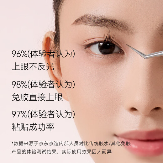Jingdong Genius series glue-free false eyelashes, 100 clusters of mandarin tail eyelashes, natural simulation transparent stems, lazy man's trilogy