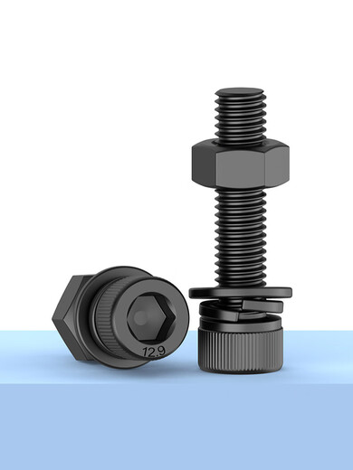 Campagne 12,9 Écrou à vis hexagonale de niveau complet Tipte à tasse allongée Écrou de boulon de tête M4M5M6M8M10M12 M14110 D dents complètes 2 SETS